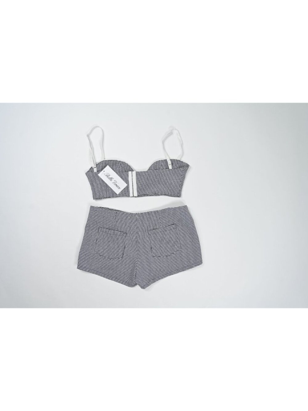Bella Venice The Christina Top & Carrie Short in Gingham - Picture 2 of 4